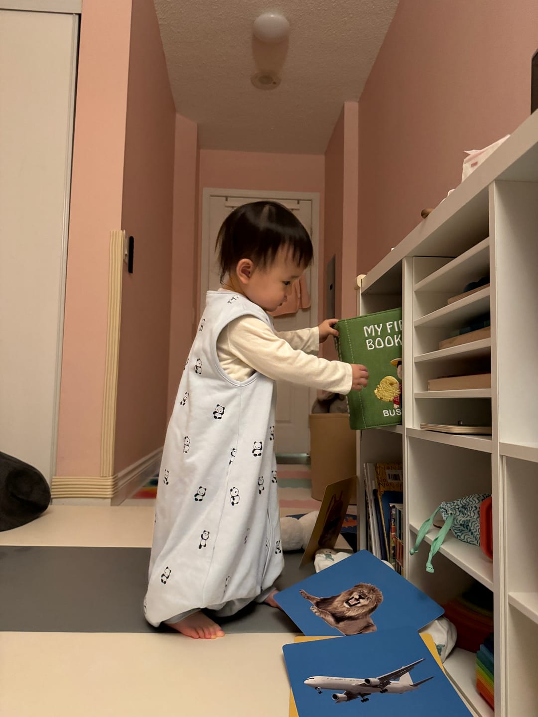 Customer photo review of 4 Season® Baby Sleep Bag with Feet, Merino Wool & Organic Cotton, Panda