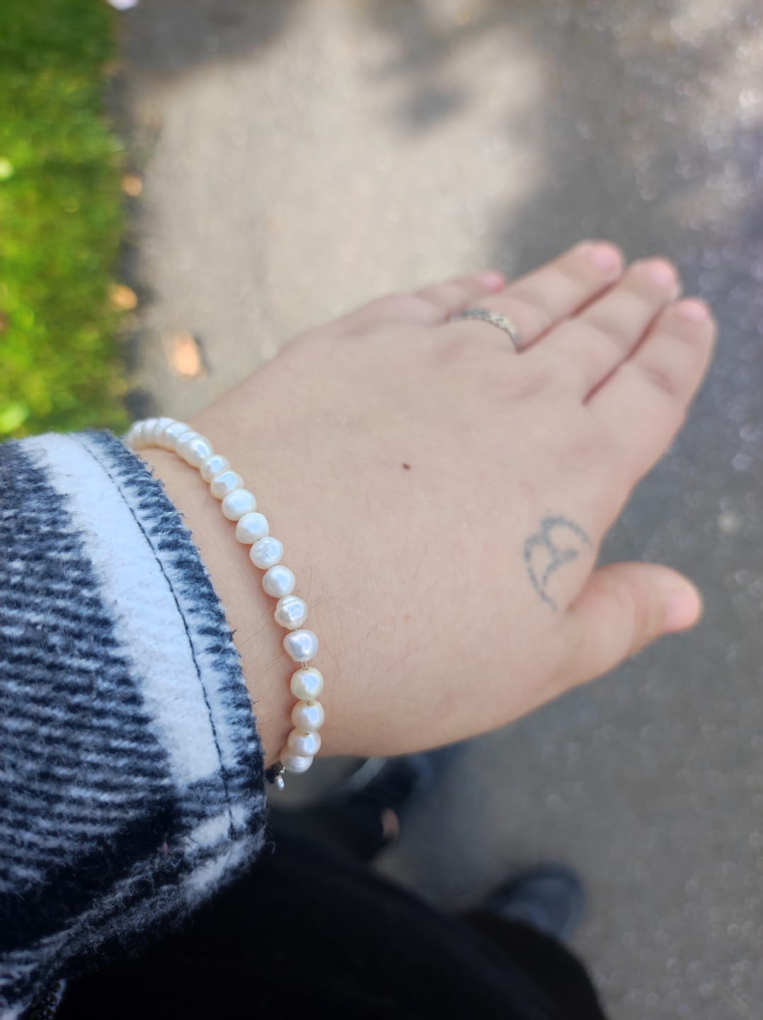 Customer photo review of Perlenarmband mit Anhänger