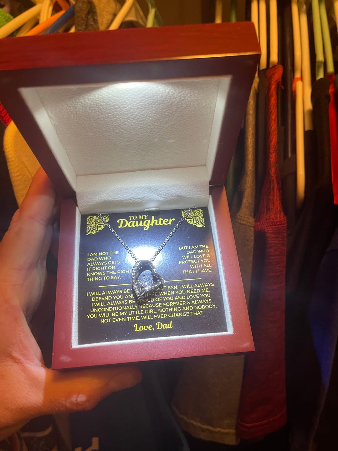 Customer photo review of To My Daughter - Love Dad - Beautiful Gift Set - SS559