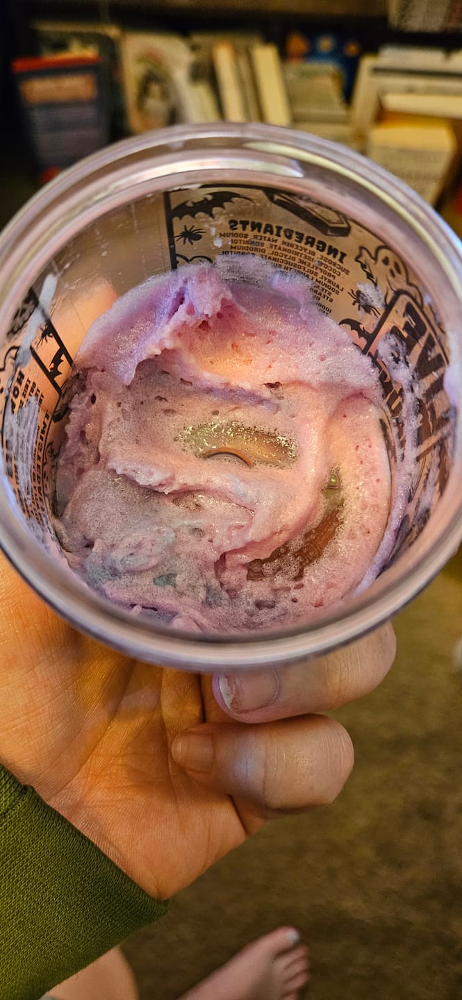 Customer photo review of Donut Decay Sugar Scrub  (Jelly Donut)