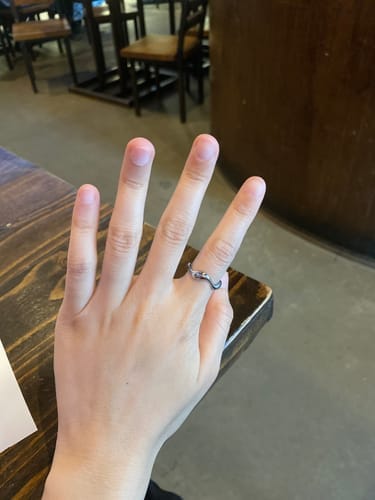 Customer photo review of Silver Wave Ring