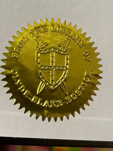 Customer photo review of 50 Golden Seal Sticker