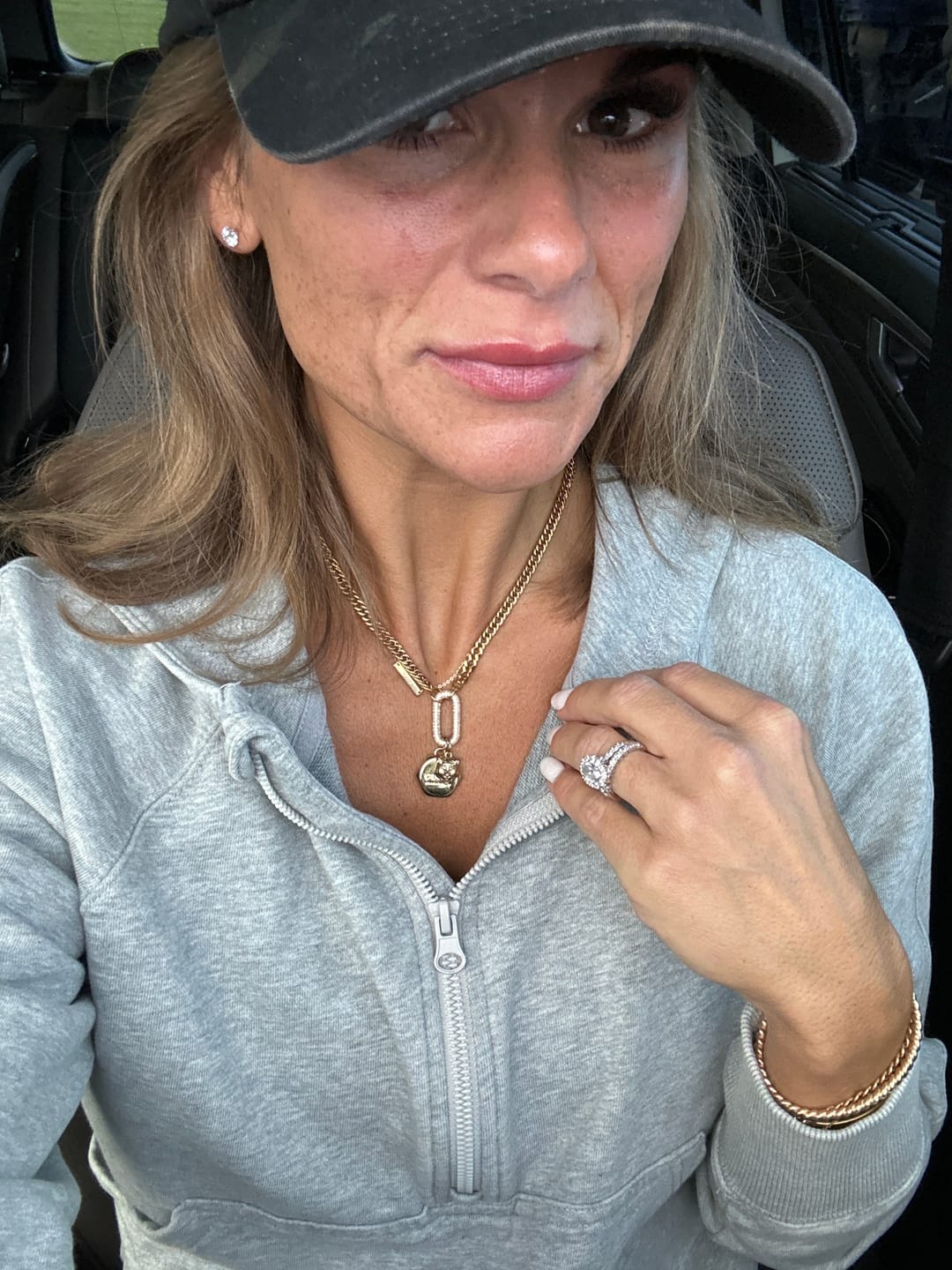 Customer photo review of Tiger Charm Necklace