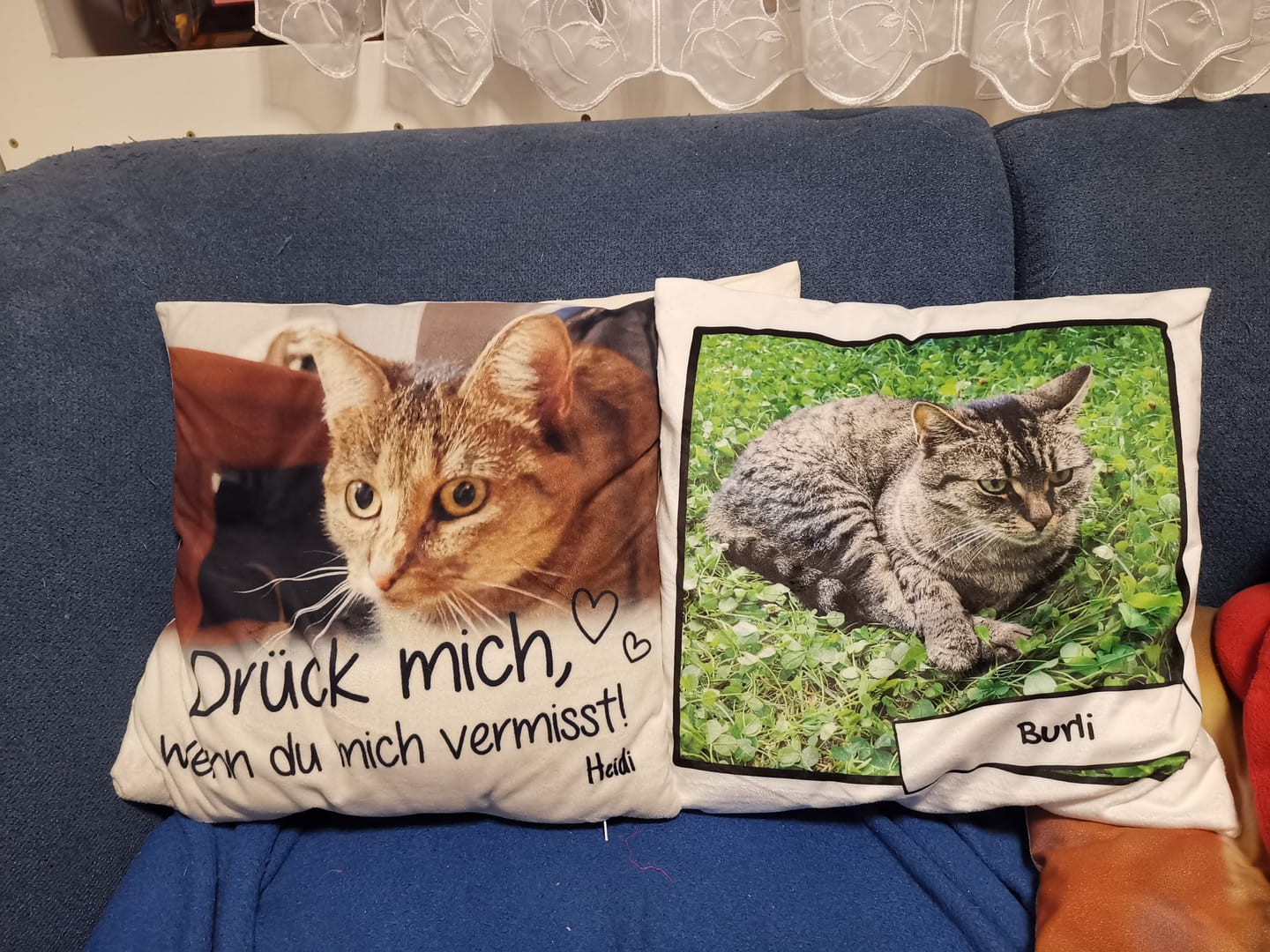 Customer photo review of Fotokissen mit Herzchen - Individuelles Kissen