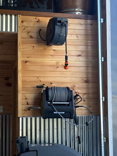 Customer photo review of Grandfalls Retractable  Pressure Washer Plus+ [DIY Set]