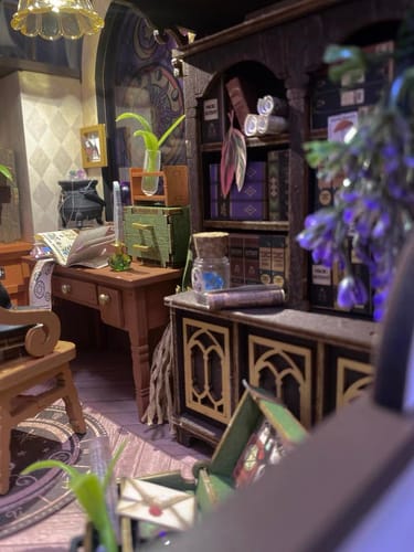 Customer photo review of The Magic Study DIY Miniature House