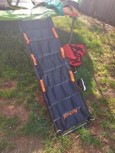 Customer photo review of Jumpfly Universal Trampoline Slide