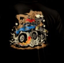 Customer photo review of Hotrod OBS Truck BoxerFink Shirt
