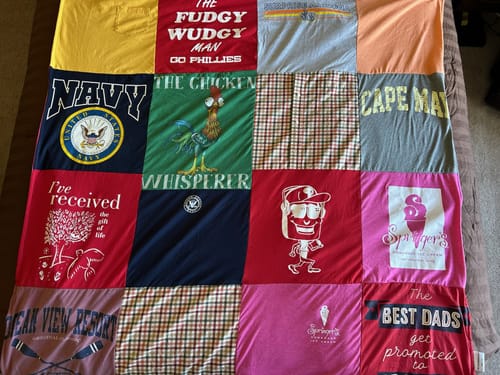 Customer photo review of Classic T-Shirt Blanket