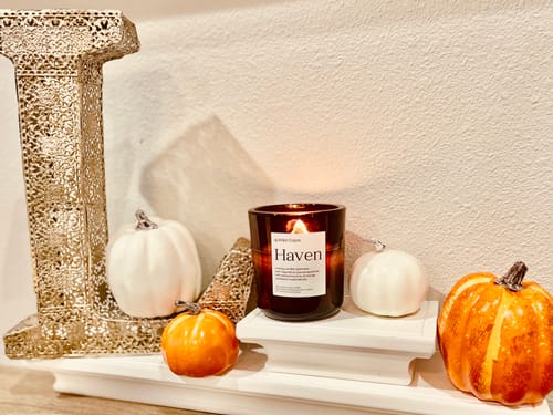 Customer photo review of Haven Candle