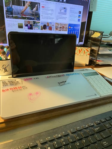 Customer photo review of DeskBoard Buddy