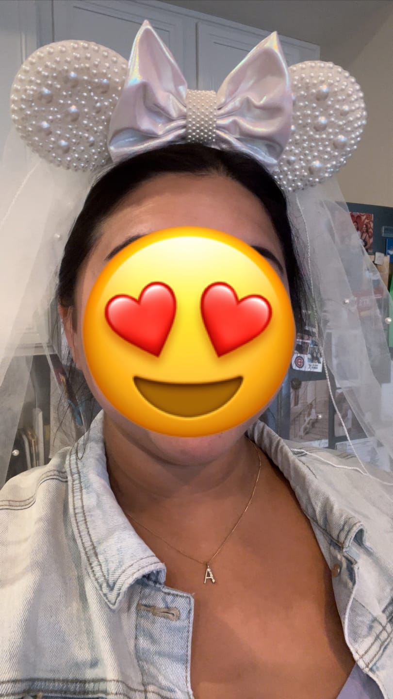 Customer photo review of Bride Sparkle Mickey Ears