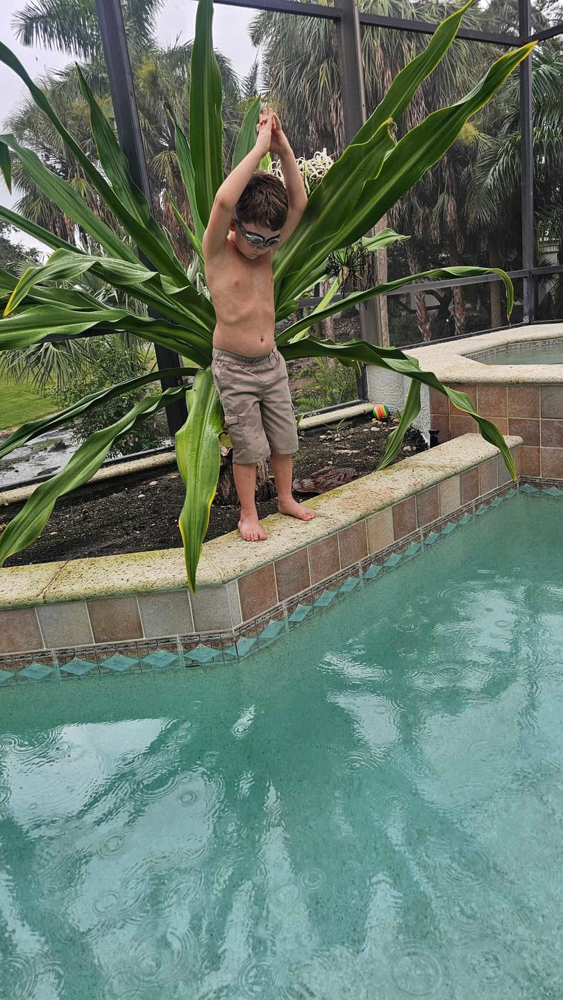Customer photo review of Anti UV + Fog Swim Goggles - Storm