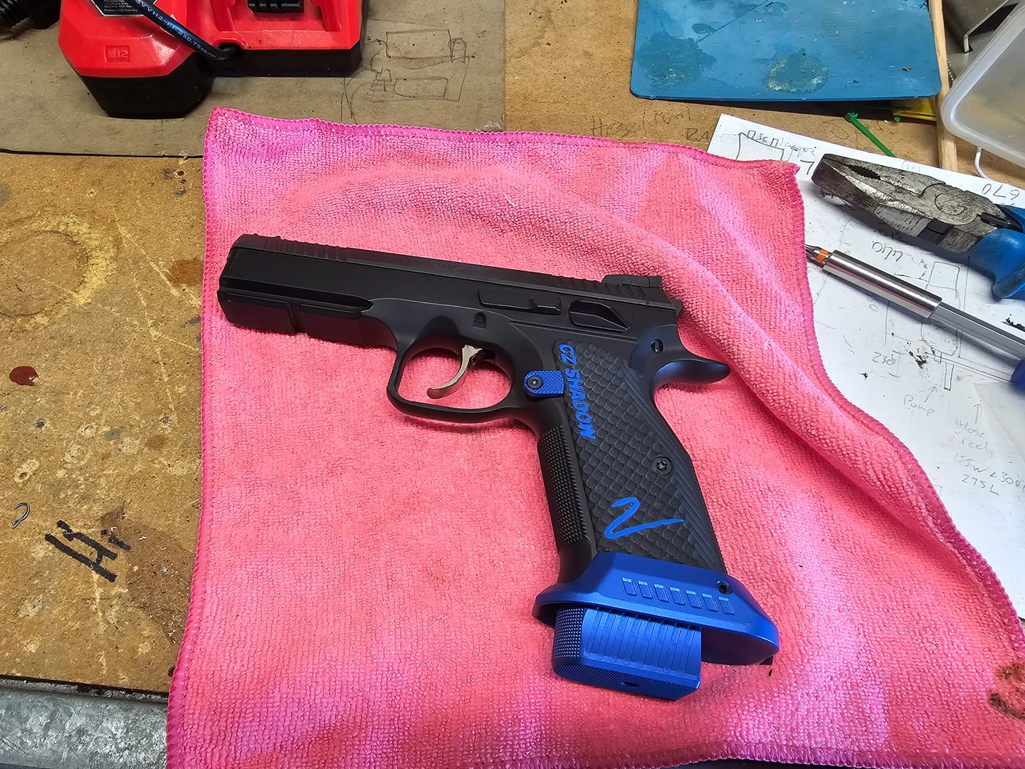 Customer photo review of CZ Shadow 2 Mag well | Aluminium