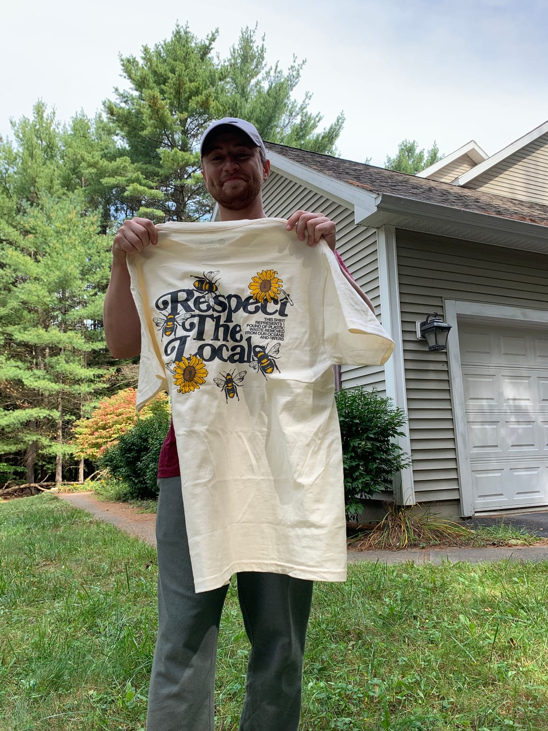 Customer photo review of Respect Your Local Bees Graphic Tee