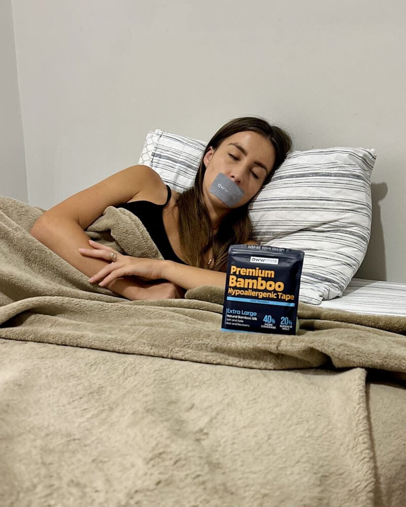 Customer photo review of Premium Bamboo Mouth Tape