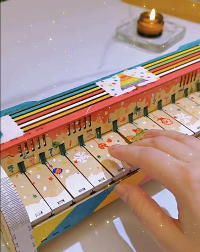 Customer photo review of Playable Piano 3D Wooden Puzzle