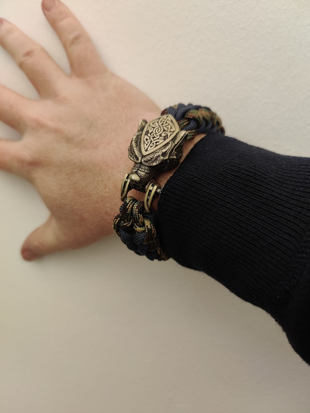 Customer photo review of Vikings Bear Paracord Bracelet