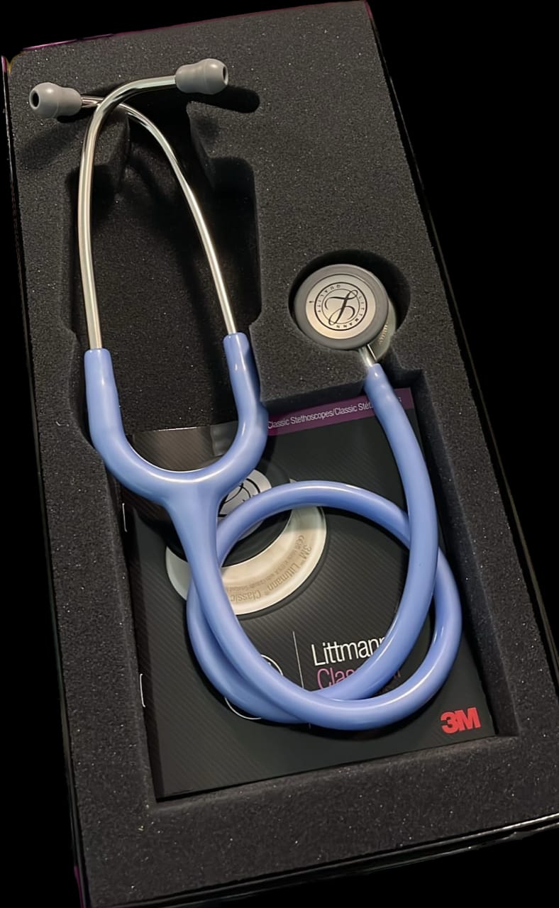 Customer photo review of Littmann Classic III Monitoring Stethoscope: Ceil Blue 5630
