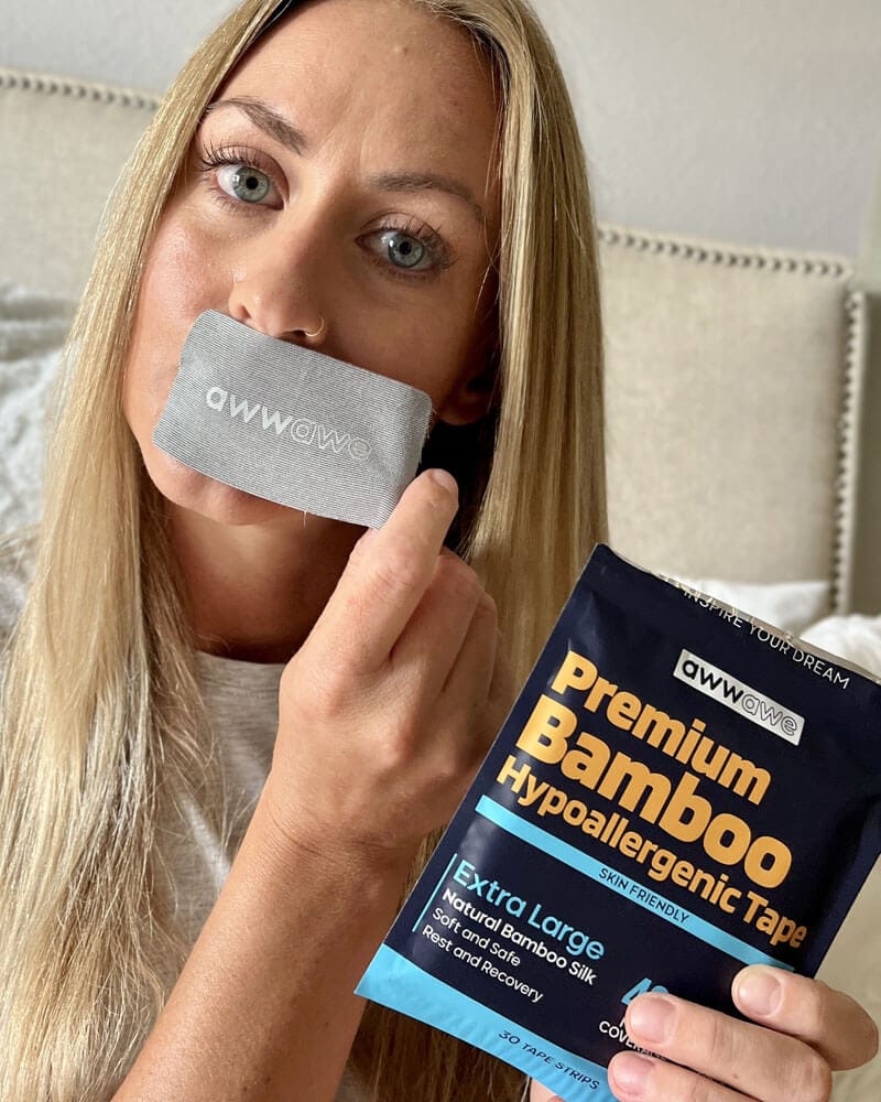 Customer photo review of Premium Bamboo Mouth Tape