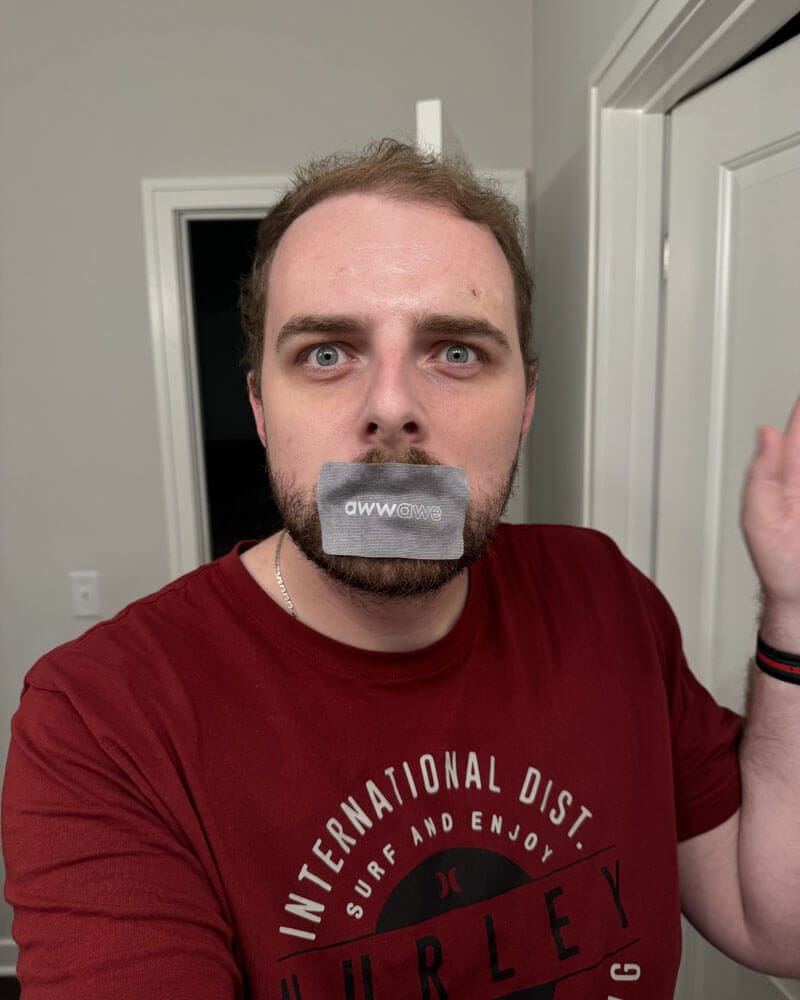 Customer photo review of Premium Bamboo Mouth Tape