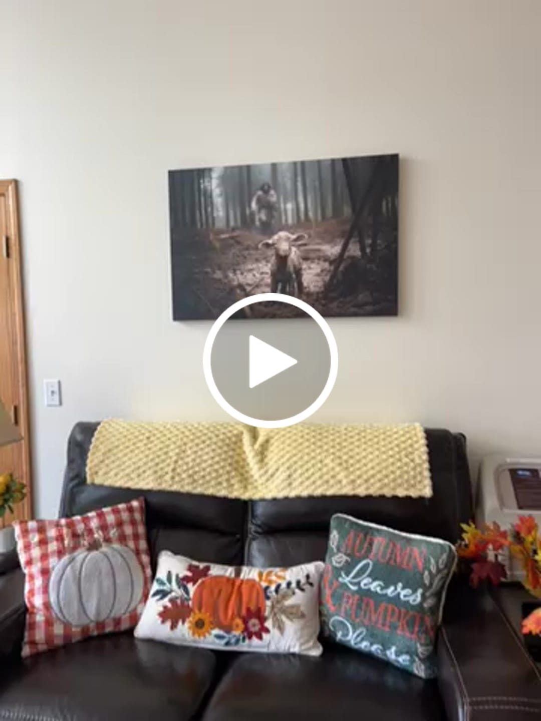 Customer video review of He Left the 99 to Rescue Me, Jesus and Lost Sheep, Wall Art Canvas