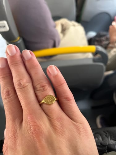 Customer photo review of Summer Solstice Gold Ring
