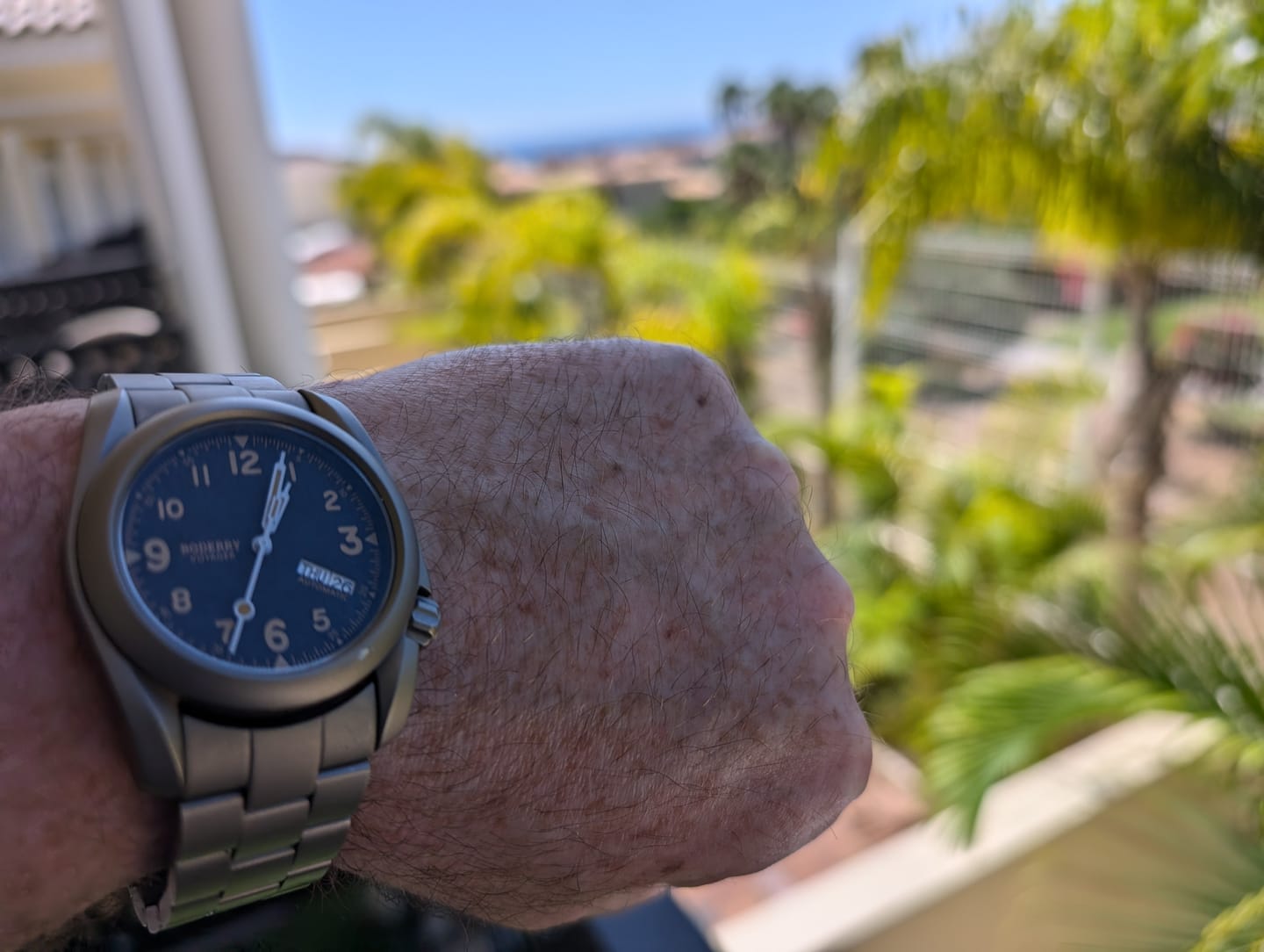 Customer photo review of VOYAGER - 100M Waterproof Titanium Automatic Field Watch | Volcanic Gray-bracelet