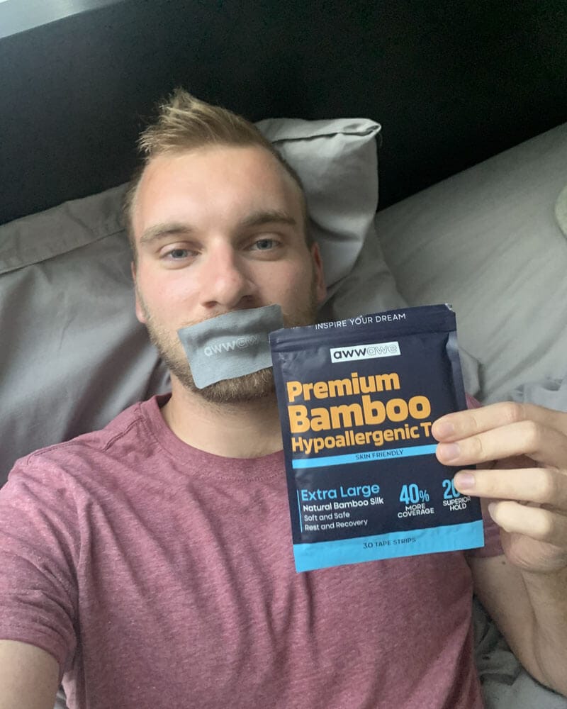 Customer photo review of Premium Bamboo Mouth Tape