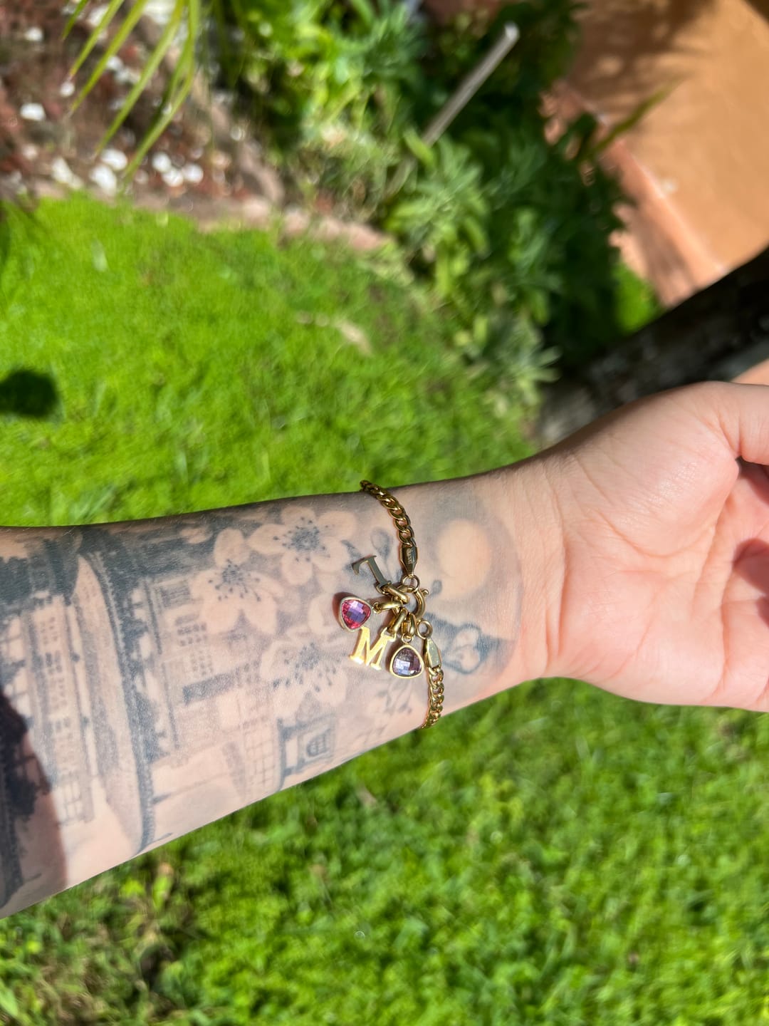 Customer photo review of Letter charm