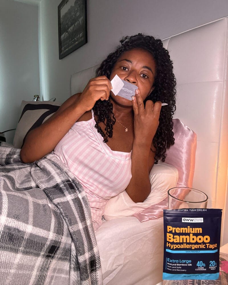 Customer photo review of Premium Bamboo Mouth Tape