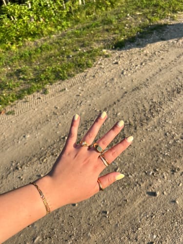 Customer photo review of Layered Sahara Gold Ring