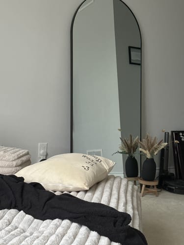 Customer photo review of Black Full Length Arch Mirror (71"H x 31"W)