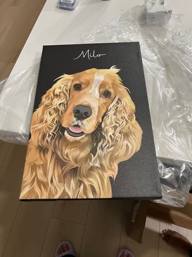 Customer photo review of Pet Art Canvas Wrap