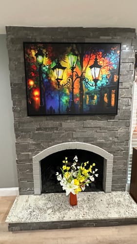 Customer photo review of Colorful Street Lanterns