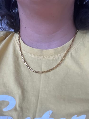 Customer photo review of Venna Gold Chain Necklace