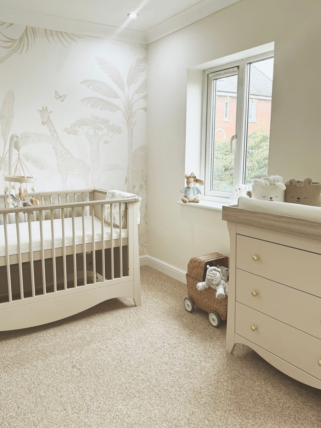 Customer photo review of African Safari Wallpaper Mural | Neutral