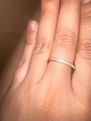 Customer photo review of Timeless Beauty 18K Crystal Ring