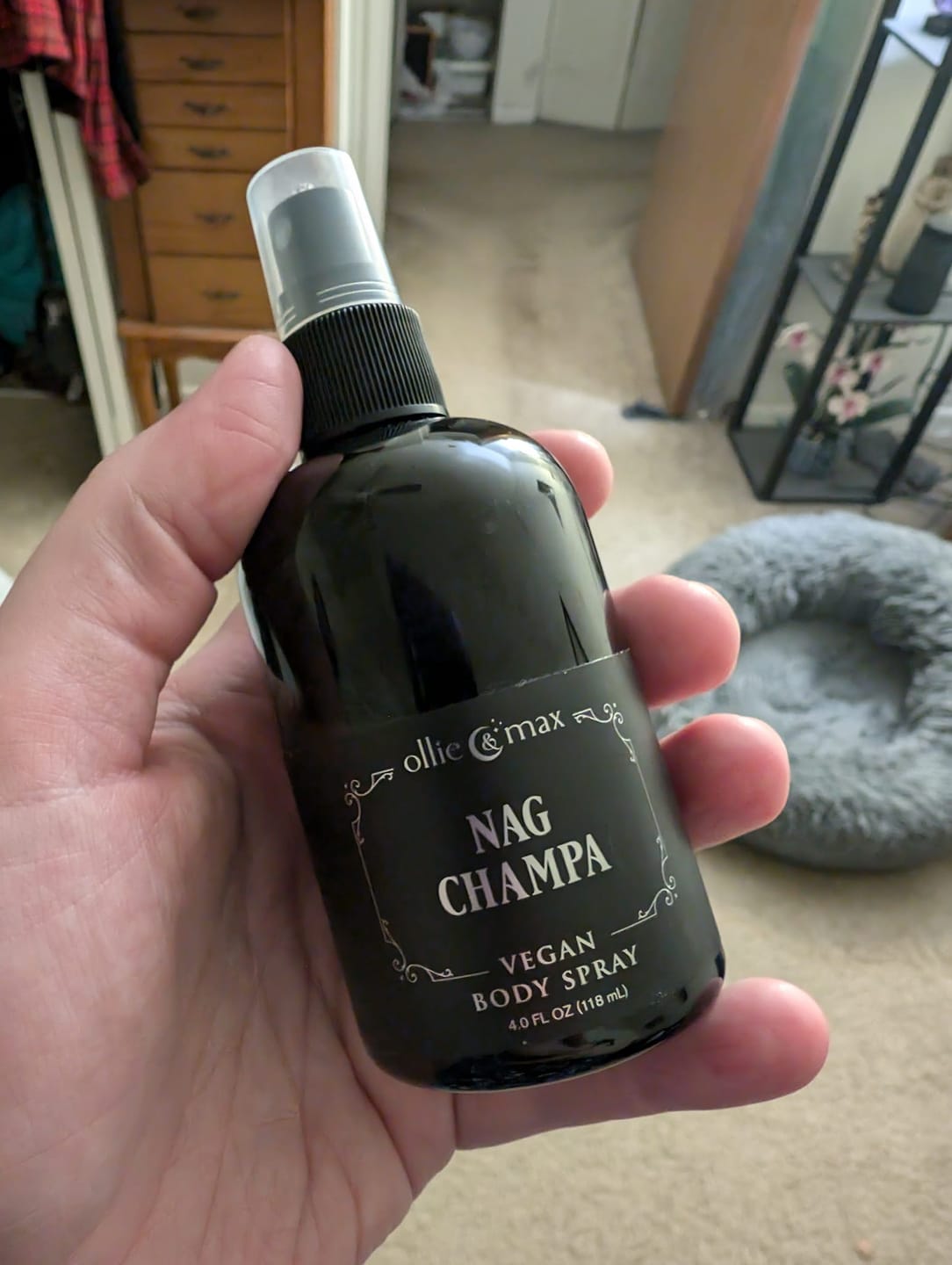 Customer photo review of Nag Champa Body Spray