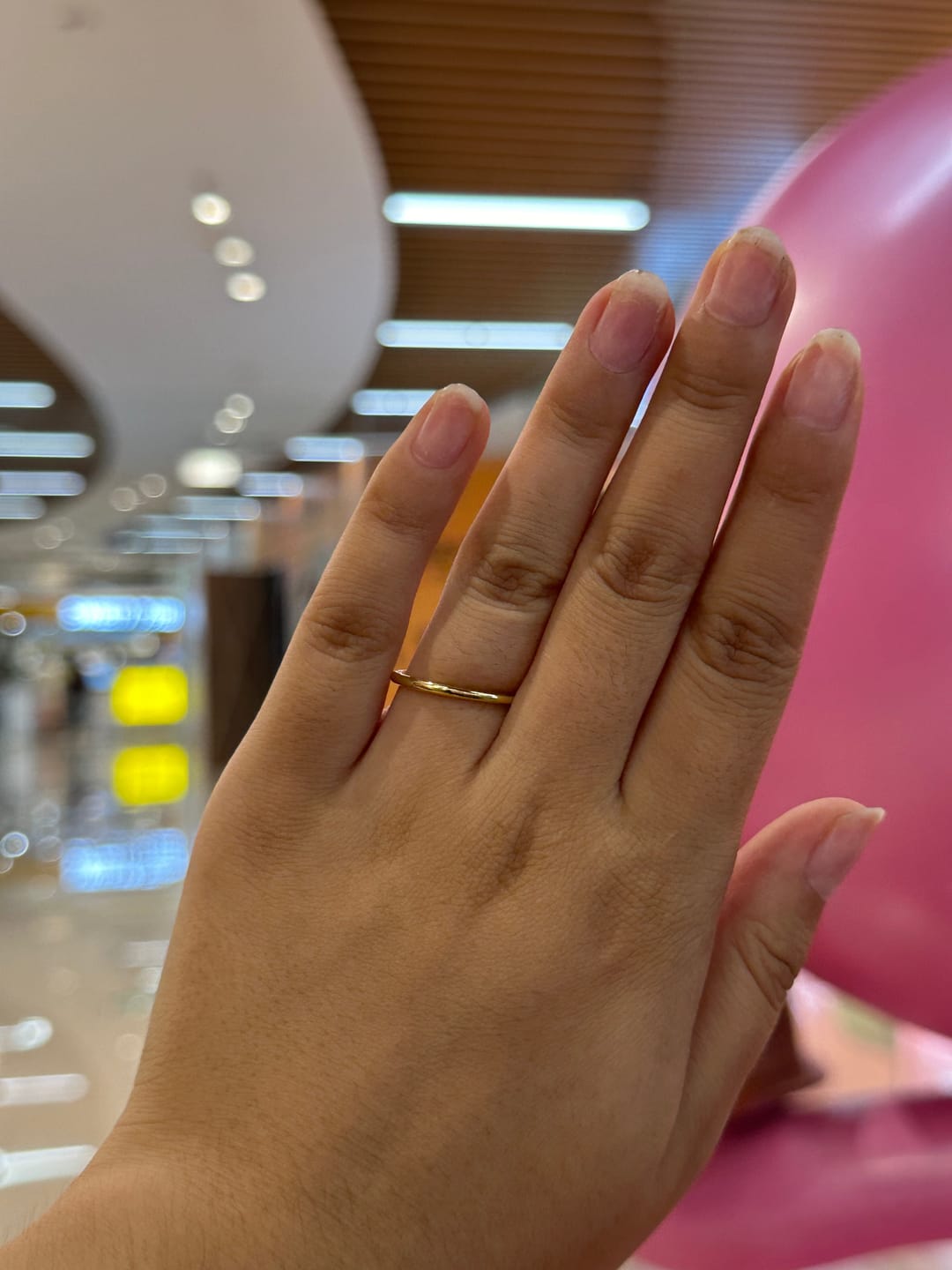 Customer photo review of Louily Simple Wedding Band For Women In Sterling Silver