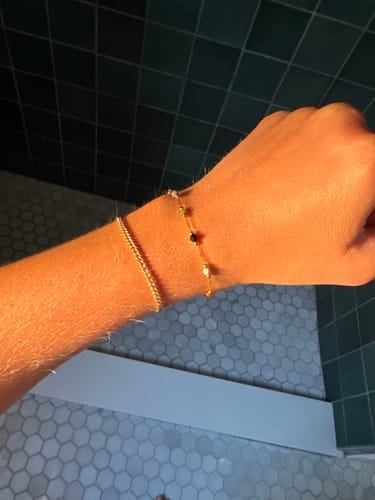 Customer photo review of Lulu Beaded Stone Bracelet