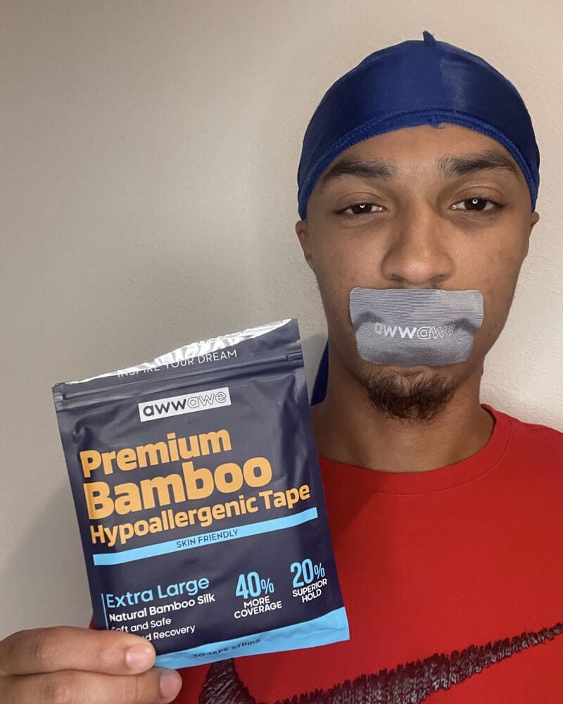 Customer photo review of Premium Bamboo Mouth Tape