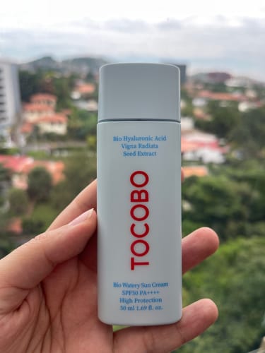 Customer photo review of Bio Watery Sun Cream SPF50+ PA++++