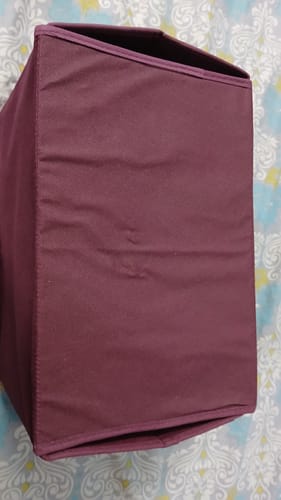 Customer photo review of Qoolish Pack of 1 Maroon Storage Box with Lid ! ( Available in 4 Color's)