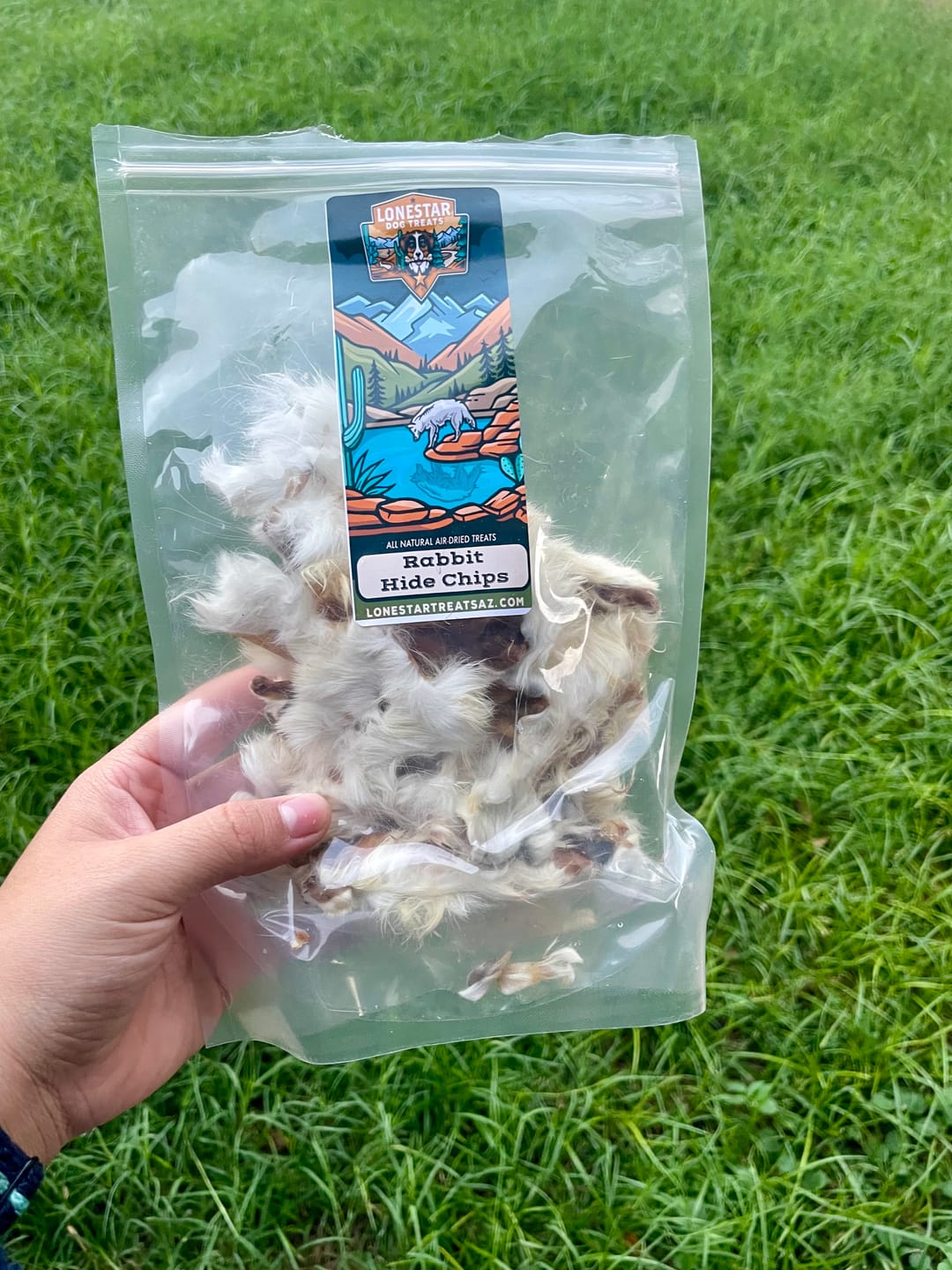 Customer photo review of Rabbit Hide Chips