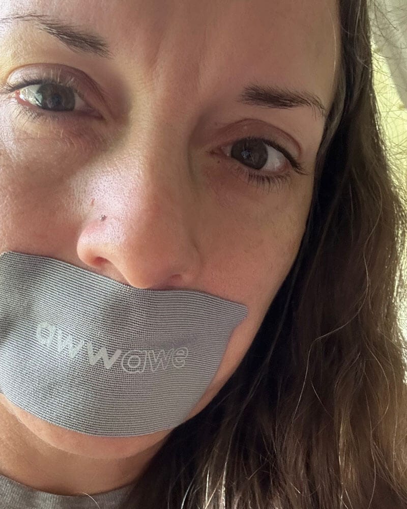 Customer photo review of Premium Bamboo Mouth Tape