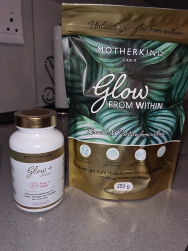 Customer photo review of Glow From Within Collagen Starter Kit