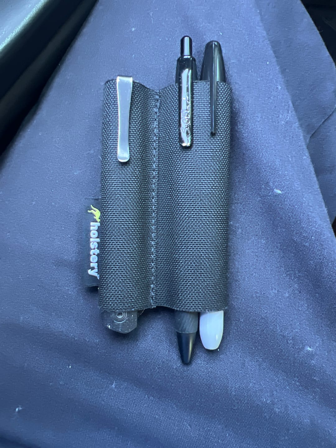 Customer photo review of Double Barrel | Pen, Marker, Tool Loops For Belt or ModSlots