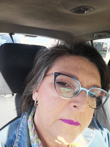 Customer photo review of Classic Drop Hoop Earrings