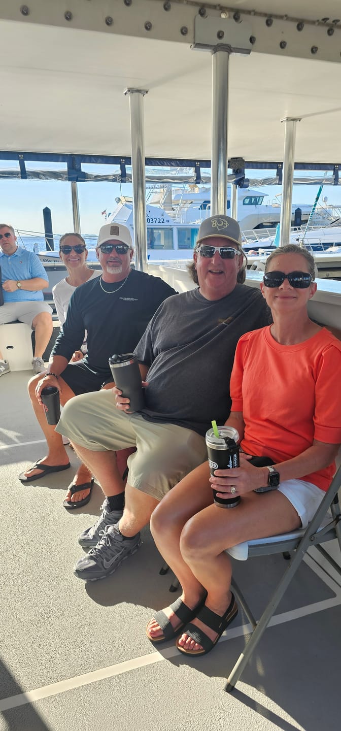 Customer photo review of Womens Captain & Crew Drifit Custom Boat Shirts - Long Sleeve